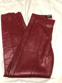 Ladies zara leather trousers size S