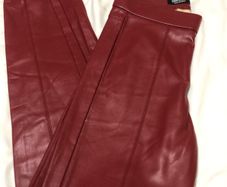 Ladies zara leather trousers size S