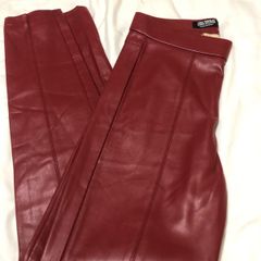 Ladies zara leather trousers size S