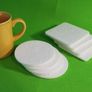 Felt Coaster Simple Shape Circle or Quadrat Felt Set of 4 NEW 6 mm felt Image 5