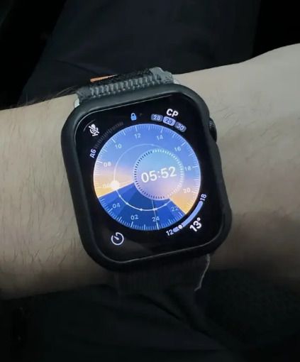 Case Screen Protector Tempered ultra for Apple Watch Series 7 8 45mm / Clear Free inspection