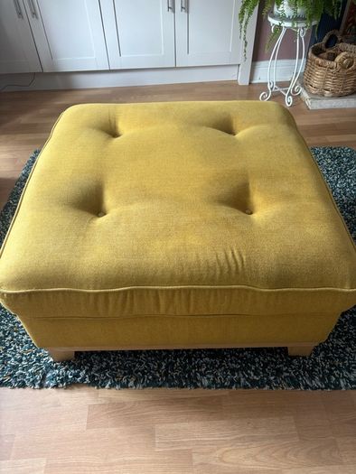 3 seater sofa and footstool