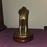 Vintage Solid Brass Golfer Statue Image 4