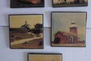 5 Coasters of Lighthouses by  David O. Mc Laughlin