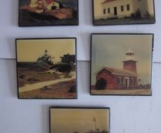 5 Coasters of Lighthouses by  David O. Mc Laughlin