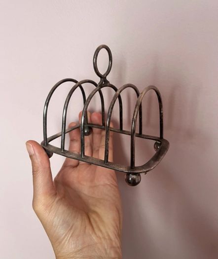 J.B. Chatterley & Sons silver plated toast rack