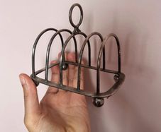J.B. Chatterley & Sons silver plated toast rack