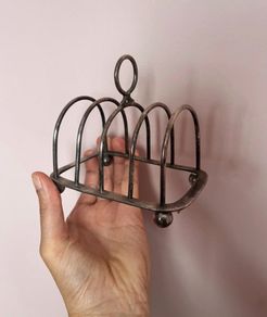 J.B. Chatterley & Sons silver plated toast rack