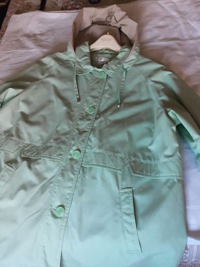 Hooded Jacket from Debenhams   Size: 20 UK .. 48 EU  ..  Colour: Pastel Green/Final Price Drop