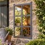 Antique Style Cast Iron Barn Window Frame Image 3