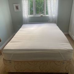 Double Divan Bed,mattress, mattress topper