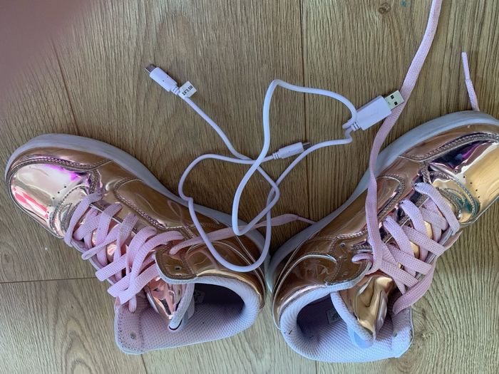 Sketchers Light Up Gold Runners