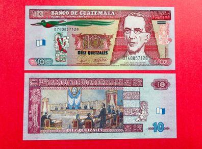 Guatemala. 10 Quetzals . 2008  Pick 117 Unc