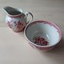 Pink Floral Creamer & Bowl Cuddra Collection by Powell Craft of England Image 7