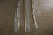Set of 3 stainless steel drinking straws with cleaning brush