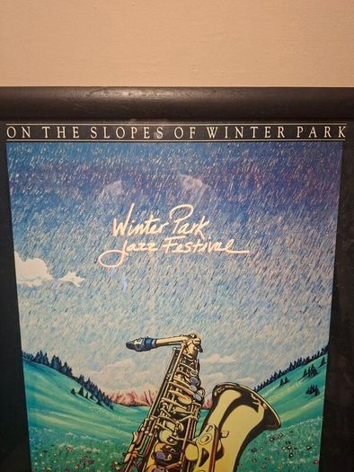 Original 1991 Winter Park Jazz Festival Poster signed by the Artist