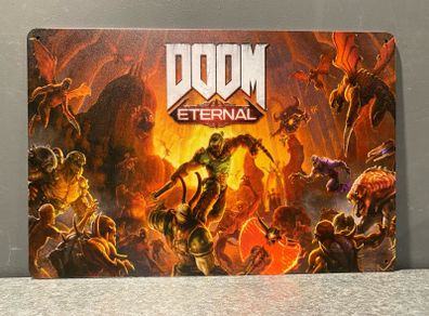 Doom eternal Tin Metal sign