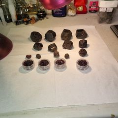 Garnets almadine 5 to 20e each