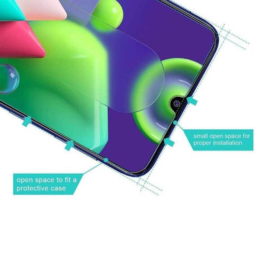 For Samsung Galaxy M21 Tempered Glass Screen Saver Protector Case Friendly New - FHT05SMTG