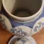 Blue and White Porcelain Ceramic Temple Jar Vase Chinoiserie Flower Garden Image 4