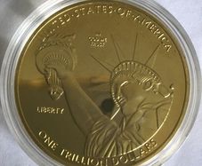 US Coin - Statue of Liberty - 1 Trillion Dollars
