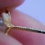 Vintage Solid 9ct Yellow Gold 375 Pearl Stud Earrings, Flower Style 0,9g Image 7