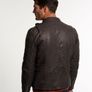 Real Hero Leather Biker Jacket Image 4