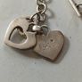 Double Love Hearted "Love" Sterling Silver Bracelet Image 3
