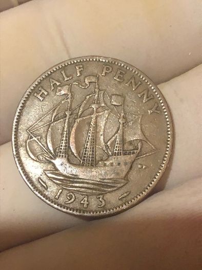 George VI half penny  x 36 Pictures