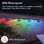 Solar Fence Lights, 6 Pack Garden Solar Fence Lights with Warm White and Multi-Colour Changing Modes Image 3