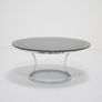 Mid Century Chrome and Smoked Glass Coffee Table, USA, 1970s. Image 3