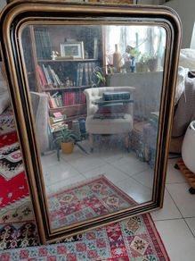 Antique French Louis Philippe style 19th century mirror