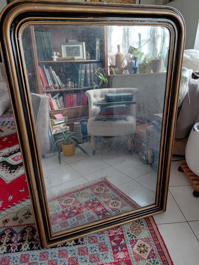 Antique French Louis Philippe style 19th century mirror