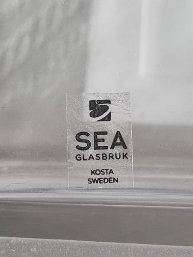 Scandinavian Art Glass Vase SEA Glasbruk Kosta