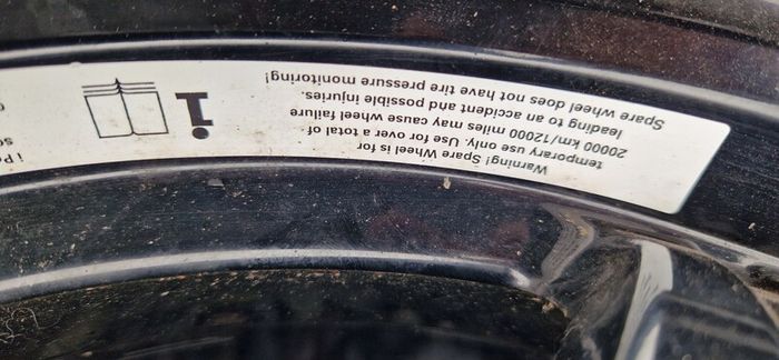 Mercedes full size spare wheel 16 inch