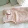 River Island Baby Pink Top with Beaded Collar - Size 6 Image 3