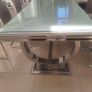 Marble top dining table with 6 chairs Image 7