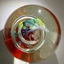Vintage Art Glass Basket Bowl - Hand Blown Image 2