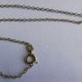 Vintage Gold Plated Cross Pendant and Chain L-10" Image 5