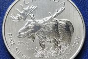 2012 Canada 5 Dollar Silver Moose  1oz Wildlife Series