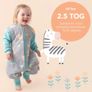 slumbersac Sleeping Bag with Feet & Foldable Feet Covers - 2.5 TOG Image 7
