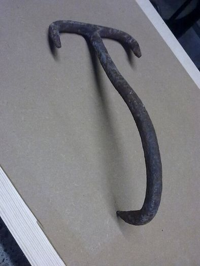 Old Irish blacksmith made joist hook