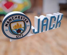 Man City Custom Name Plaque