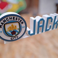Man City Custom Name Plaque