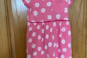 Girl's Pink Strawberry Cotton Dress  2/3 yr