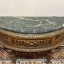 FLASH SALE ! Was 350 now 300 ! Louis XVI Style Demi Lune Console with Marble Top Image 4
