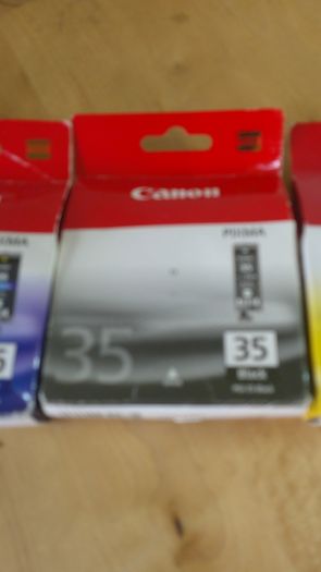3 Canon PIXMA Ink Cartridges Genuine Original Cannon Cartridges 1 Black 35 and 2 Colour 36 New Sealed