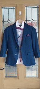 Boys Navy Suit jacket & waistcoat