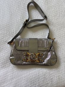 Ripani Silver Clutch with Swarovski
