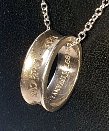 Authentic Vintage Tiffany & Co. 1837 Silver Ring